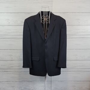 Jones New York Mens Suit Jacket Seperates Dark Navy and Black Size 42R